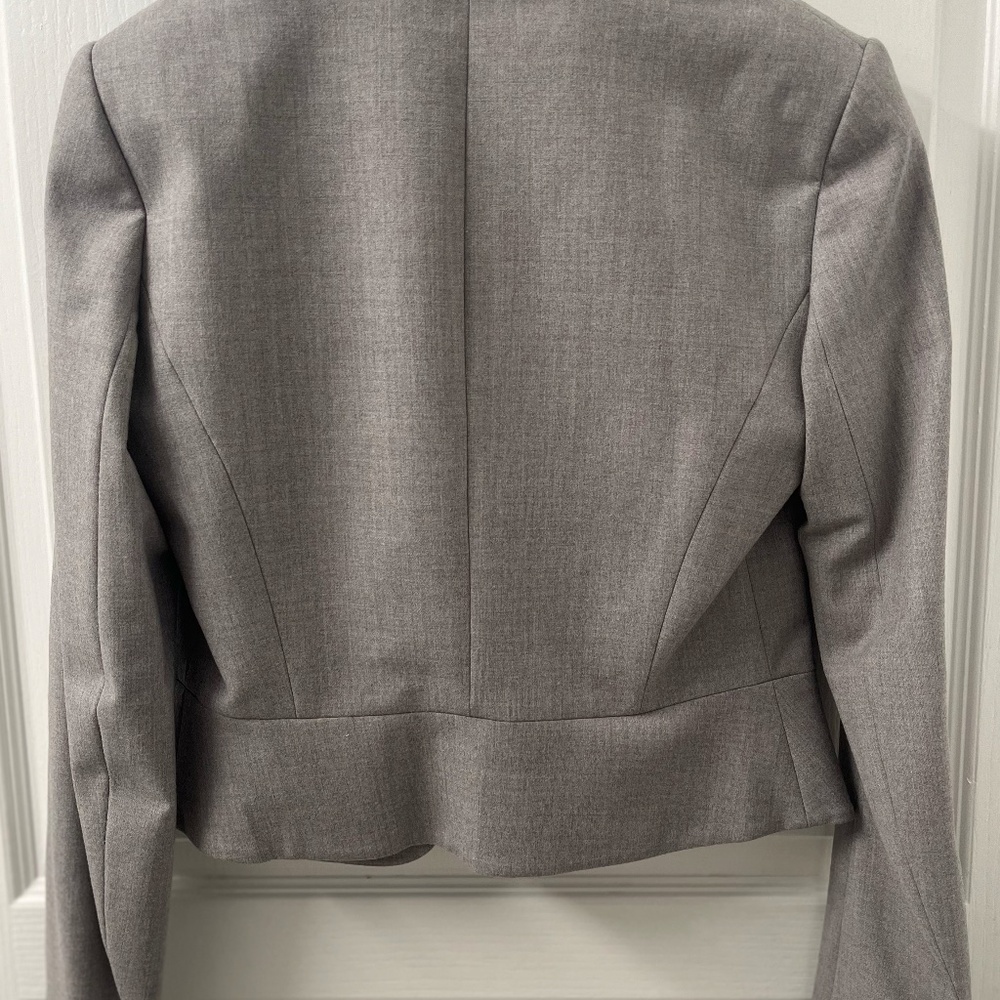 Theory Grey Wool Jacket - image 2